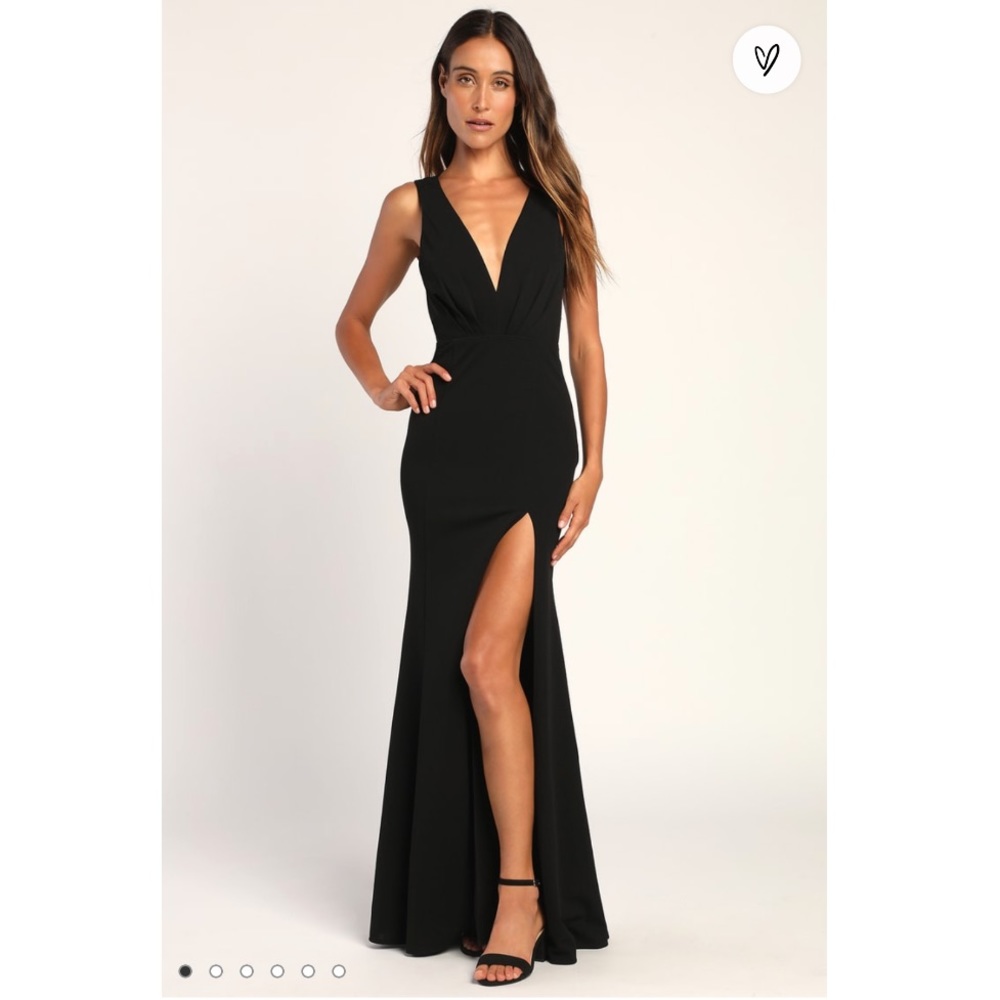 Lulu’s All For The Romance Black Backless Mermaid Maxi Dress - SOLD OUT ONLINE